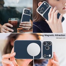Lade das Bild in den Galerie-Viewer, Casekis Magnetic Shockproof Leather Phone Case Dark Blue
