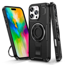 Lade das Bild in den Galerie-Viewer, Casekis Rotating Stand Shockproof Phone Case Black
