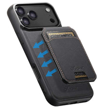 Load image into Gallery viewer, Casekis MagSafe Cardholder Detachable Phone Case Black
