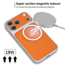 Lade das Bild in den Galerie-Viewer, Casekis Magnetic Shockproof Leather Phone Case Orange
