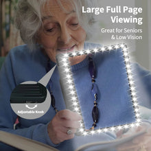 Load image into Gallery viewer, 5X Rechargeable Full Book Page Reading Magnifier
