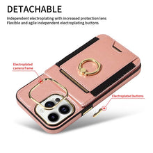 Load image into Gallery viewer, Casekis Ring Stand RFID Card Holder Phone Case Rose Gold
