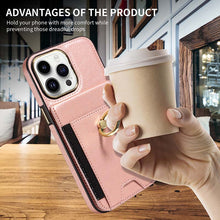 Load image into Gallery viewer, Casekis Ring Stand RFID Card Holder Phone Case Rose Gold
