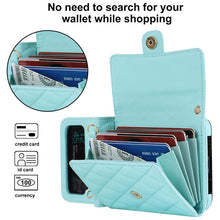 Load image into Gallery viewer, Casekis Crossbody Cardholder Phone Case For Galaxy Z Flip 4 Green
