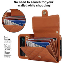 Load image into Gallery viewer, Casekis Crossbody Cardholder Phone Case For Galaxy Z Flip 4 Brown
