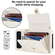 Load image into Gallery viewer, Casekis Crossbody Cardholder Phone Case For Galaxy Z Flip 3 White
