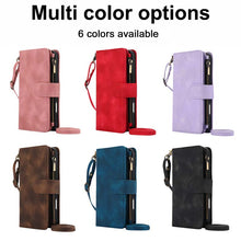 Load image into Gallery viewer, Casekis Crossbody 9 Card Holder Phone Case Brown
