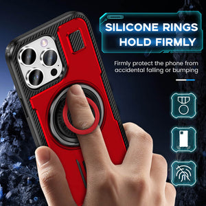 Casekis Rotating Stand Shockproof Phone Case Red