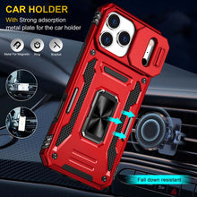 Lade das Bild in den Galerie-Viewer, Casekis Sliding Camera Cover Anti-Fall Phone Case Red
