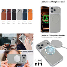 Lade das Bild in den Galerie-Viewer, Casekis Magnetic Shockproof Leather Phone Case Gray
