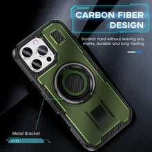 Load image into Gallery viewer, Casekis Rotating Stand Shockproof Phone Case Green
