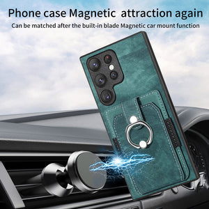 Casekis Ring Cardholder Portable Phone Case Green