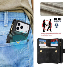 Lade das Bild in den Galerie-Viewer, Casekis Crossbody 9 Card Holder Phone Case Black
