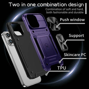 Casekis Magnetic Suction Stand Shockproof Protective Case Purple