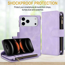 Load image into Gallery viewer, Casekis Crossbody 9 Card Holder Phone Case Purple
