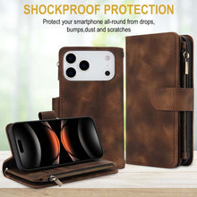 Load image into Gallery viewer, Casekis Crossbody 9 Card Holder Phone Case Brown
