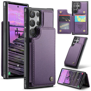 Casekis RFID Cardholder Wallet Phone Case Purple