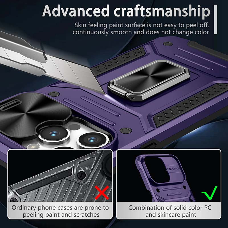 Casekis Magnetic Suction Stand Shockproof Protective Case Purple