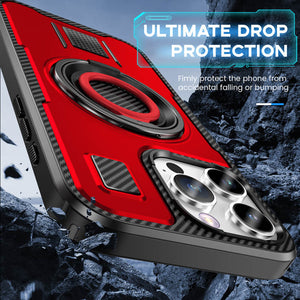 Casekis Rotating Stand Shockproof Phone Case Red