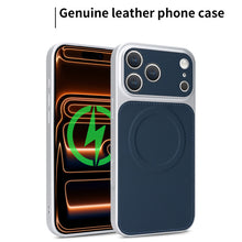 Lade das Bild in den Galerie-Viewer, Casekis Magnetic Shockproof Leather Phone Case Dark Blue

