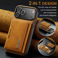 Load image into Gallery viewer, Casekis Magnetic Wallet Detachable Phone Case Brown
