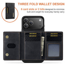 Lade das Bild in den Galerie-Viewer, Casekis Magnetic Wallet Detachable Phone Case Black
