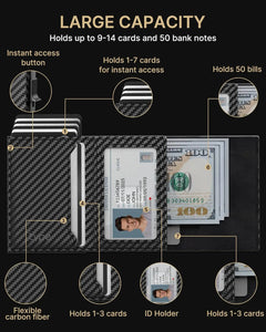 Men's Airtag Wallet – Sleek Security Meets Military-Grade Durability