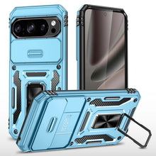 Lade das Bild in den Galerie-Viewer, Casekis Sliding Camera Cover Anti-Fall Phone Case Light Blue
