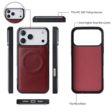 Load image into Gallery viewer, CASEKIS 2-in-1 Magnetic Detachable Wallet Case with RFID Blocking, 16 Card Slots &amp; Zipper Pocket Red
