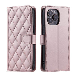 Casekis 3 Card Leather Crossbody Wallet Phone Case Rose Gold