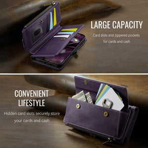 Casekis Crossbody Leather Wallet RFID Phone Case Purple