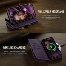 Load image into Gallery viewer, Casekis Crossbody Leather Wallet RFID Phone Case Purple
