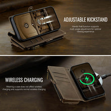 Load image into Gallery viewer, Casekis Crossbody Leather Wallet RFID Phone Case Brown
