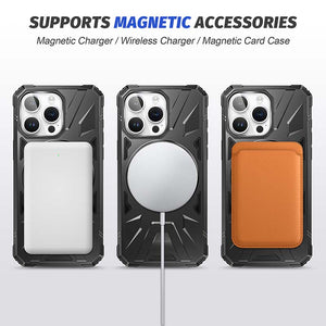 Casekis Magnetic Charging Phone Case Black