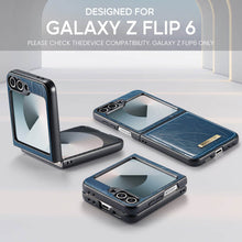 Load image into Gallery viewer, CASEKIS Galaxy Z Flip 6 5G Luxury Flip Leather Phone Case
