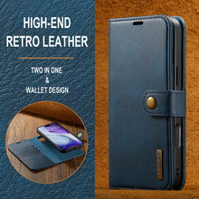 Load image into Gallery viewer, Casekis Detachable Leather Wallet Phone Case Blue
