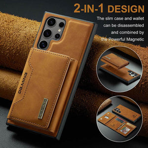 Casekis Magnetic Wallet Detachable Phone Case Brown