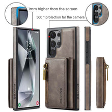 Load image into Gallery viewer, Casekis RFID Magnetic Detachable Leather Wallet Phone Case Coffee
