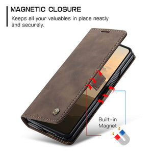 Casekis Retro Wallet Case For Galaxy Z Fold6 5G