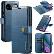 Load image into Gallery viewer, Casekis Detachable Leather Wallet Phone Case Blue
