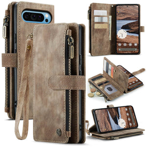 Casekis Leather Zipper Phone Case Brown