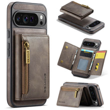 Load image into Gallery viewer, Casekis RFID Magnetic Detachable Leather Wallet Phone Case Coffee
