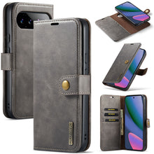 Lade das Bild in den Galerie-Viewer, Casekis Detachable Leather Wallet Phone Case Gray
