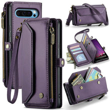 Load image into Gallery viewer, Casekis Cardholer Zipper Wallet Crossbody Phone Case Purple
