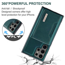 Lade das Bild in den Galerie-Viewer, Casekis Magnetic Wallet Detachable Phone Case Green
