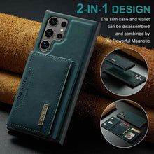 Lade das Bild in den Galerie-Viewer, Casekis Magnetic Wallet Detachable Phone Case Green
