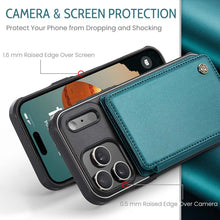Load image into Gallery viewer, Casekis RFID Cardholder Wallet Phone Case Green
