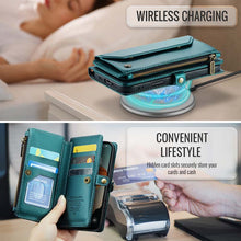 Load image into Gallery viewer, Casekis Cardholer Zipper Wallet Crossbody Phone Case Green
