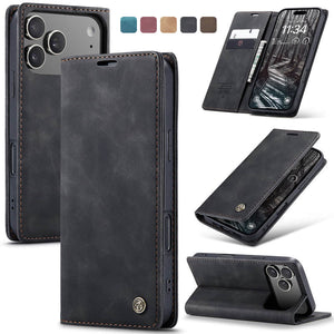 Casekis Retro Wallet Case Black