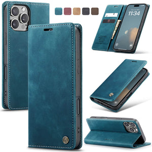 Casekis Retro Wallet Case Blue